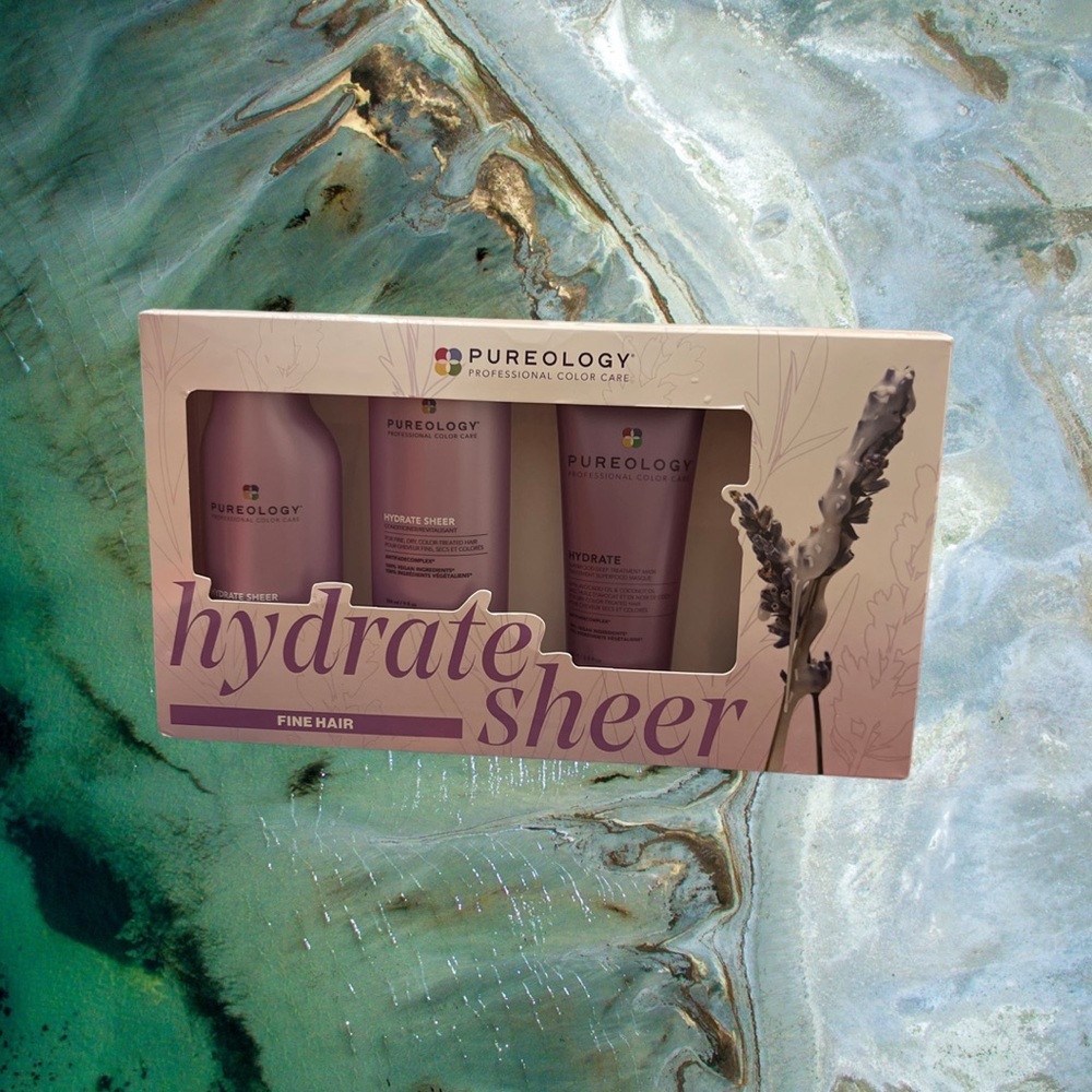 Pureology Hydrated Sheer Shampoo Conditioner Mask Gift